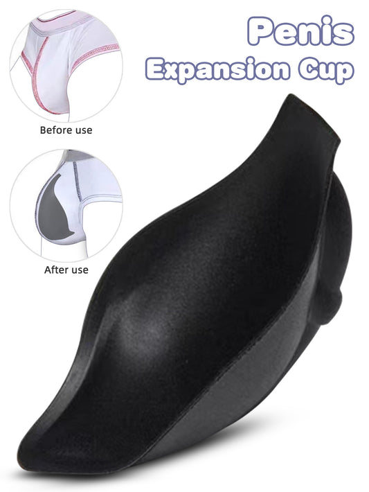 Penis Expansion Cup - Silicone Penis Pad Worn Underwear Designed for Men's Charming