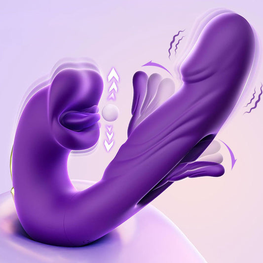 Gode ​​Anal réaliste vibrant, lapin, serrage du clitoris, point G, chatouillement, jouets sexuels pour femmes