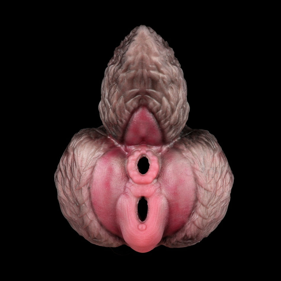 Loyal Dog Milo Dual-Channel Animal Pocket Pussy | Platinum Silicone Mini Sex Doll Stroker