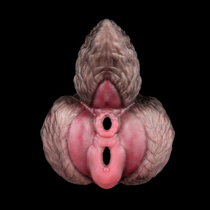 Loyal Dog Milo Dual-Channel Animal Pocket Pussy | Platinum Silicone Mini Sex Doll Stroker
