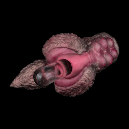 Loyal Dog Milo Dual-Channel Animal Pocket Pussy | Platinum Silicone Mini Sex Doll Stroker