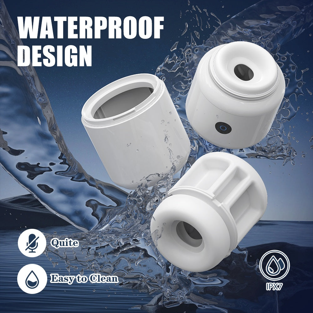 Suction Vibrating Penis Blowjob Device - Smart Waterproof Male Silicone Masturbation Cup