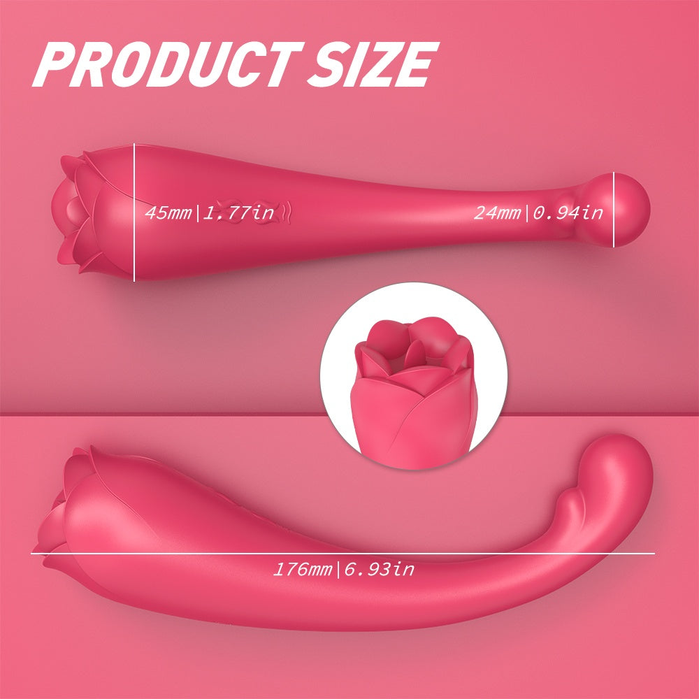 Insertable G-Spot Vibrating and Sucking Magic Wand – Female Anal and Vaginal Silicone Stimulator