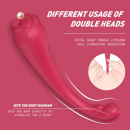 Insertable G-Spot Vibrating and Sucking Magic Wand – Female Anal and Vaginal Silicone Stimulator