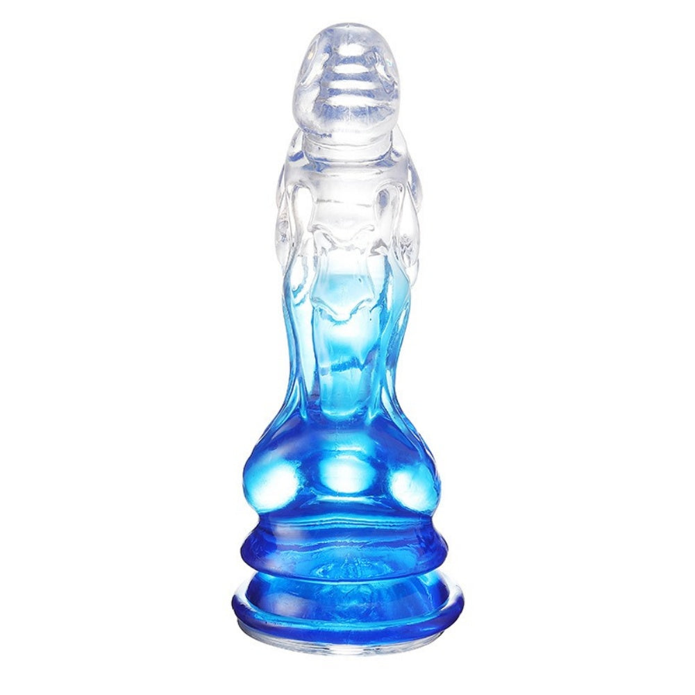 Monster Dragon Dildo for G-Spot Stimulation – Transparent Silicone Suction Cup Female Sex Toys