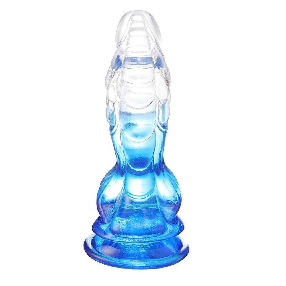 Monster Dragon Dildo for G-Spot Stimulation – Transparent Silicone Suction Cup Female Sex Toys