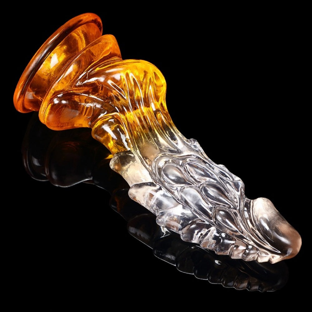 Monster Dragon Dildo for G-Spot Stimulation – Transparent Silicone Suction Cup Female Sex Toys
