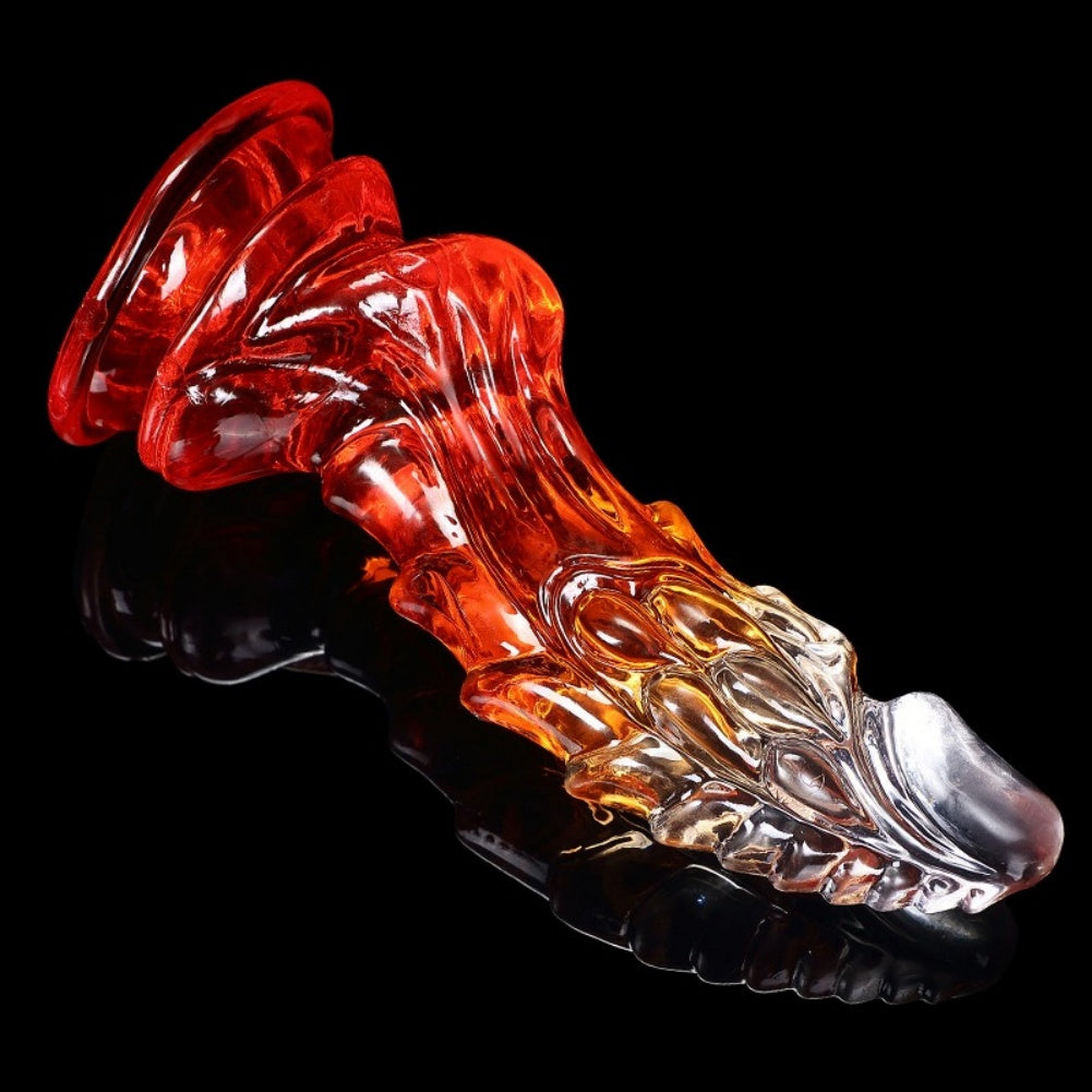 Monster Dragon Dildo for G-Spot Stimulation – Transparent Silicone Suction Cup Female Sex Toys