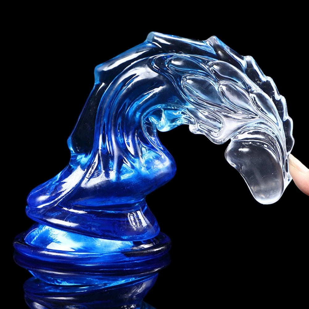 Monster Dragon Dildo for G-Spot Stimulation – Transparent Silicone Suction Cup Female Sex Toys