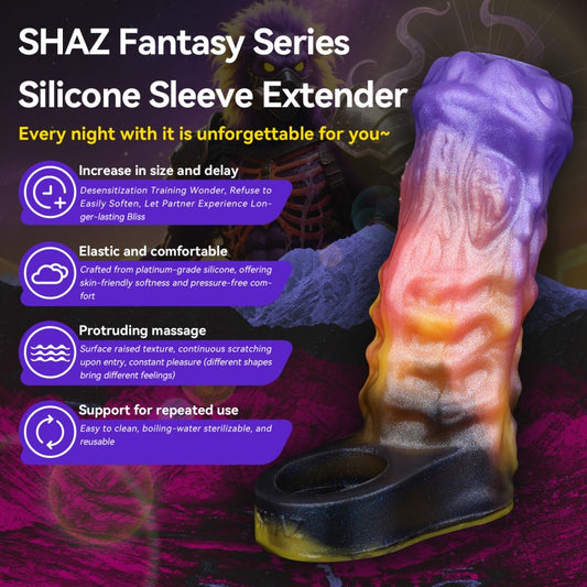 Fantasy 5-Zoll-Penishülle – Sexspielzeug aus Silikon für intensiven Druck und Penetrationskontrolle beim Mann