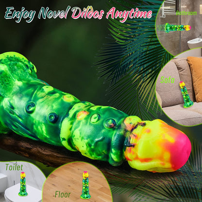 Künstlerische exotische Leinwanddildos - Domlust 8,1" realistische Monster-Analdildos für Frauen und Männer
