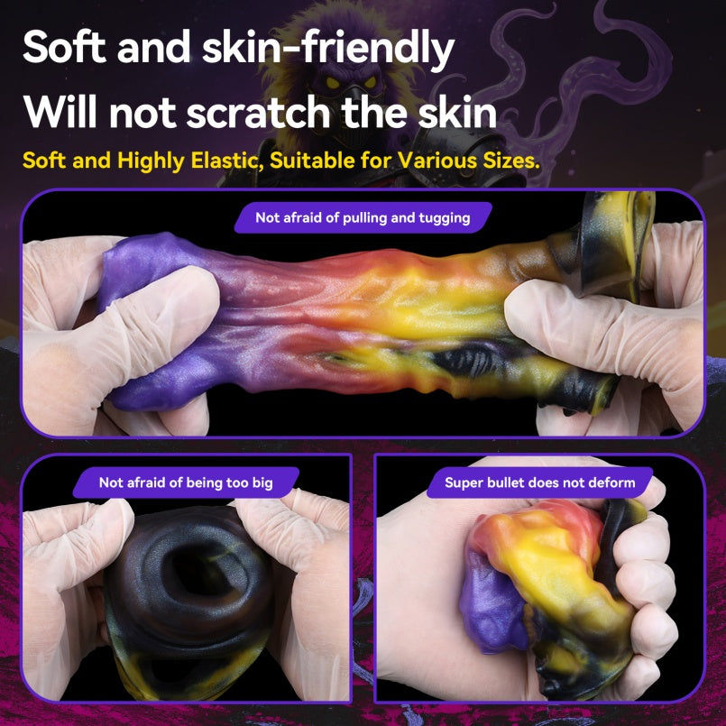 Manchon pénien Fantasy 5 pouces – Sextoys en silicone pour un contrôle intense de la pression et de la pénétration