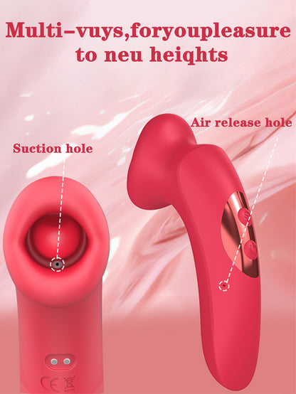 Mund-Oral-Klitoris-Stimulator - Zungenlecken, Saugen, Nippel, Klitoris-Vibrator, Rosenspielzeug