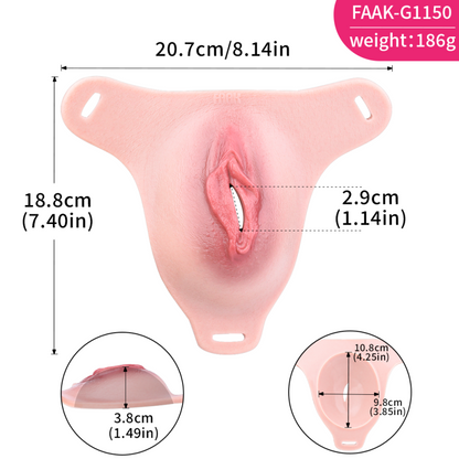 Fantasy Silicone Wearable Fake Vagina – Male Homosexual BDSM Sex Toy