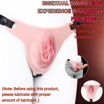 Fantasy Silicone Wearable Fake Vagina – Male Homosexual BDSM Sex Toy