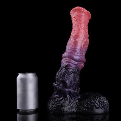 Flare Silhouette Dual-Layer Platinum Silicone Horse Dildo with Hands-Free Vacuum Base for Deep Internal Play
