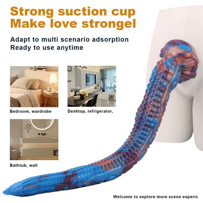 Fantasy Long Tentacle Dildo Anal Butt Plug - Realism Octopus Suction Cup Monsterdildo Sex Toy
