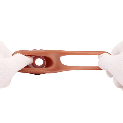 Big Girthy Realistic Dildo Cocksleeve Male Sex Toy - Hollow Penis Sleeve Masturbation