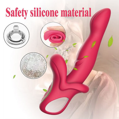 Lip-Shaped G-Spot Vibrator Dildo - Handheld Key to Powerful Vaginal Orgasms Sex Toys for Women