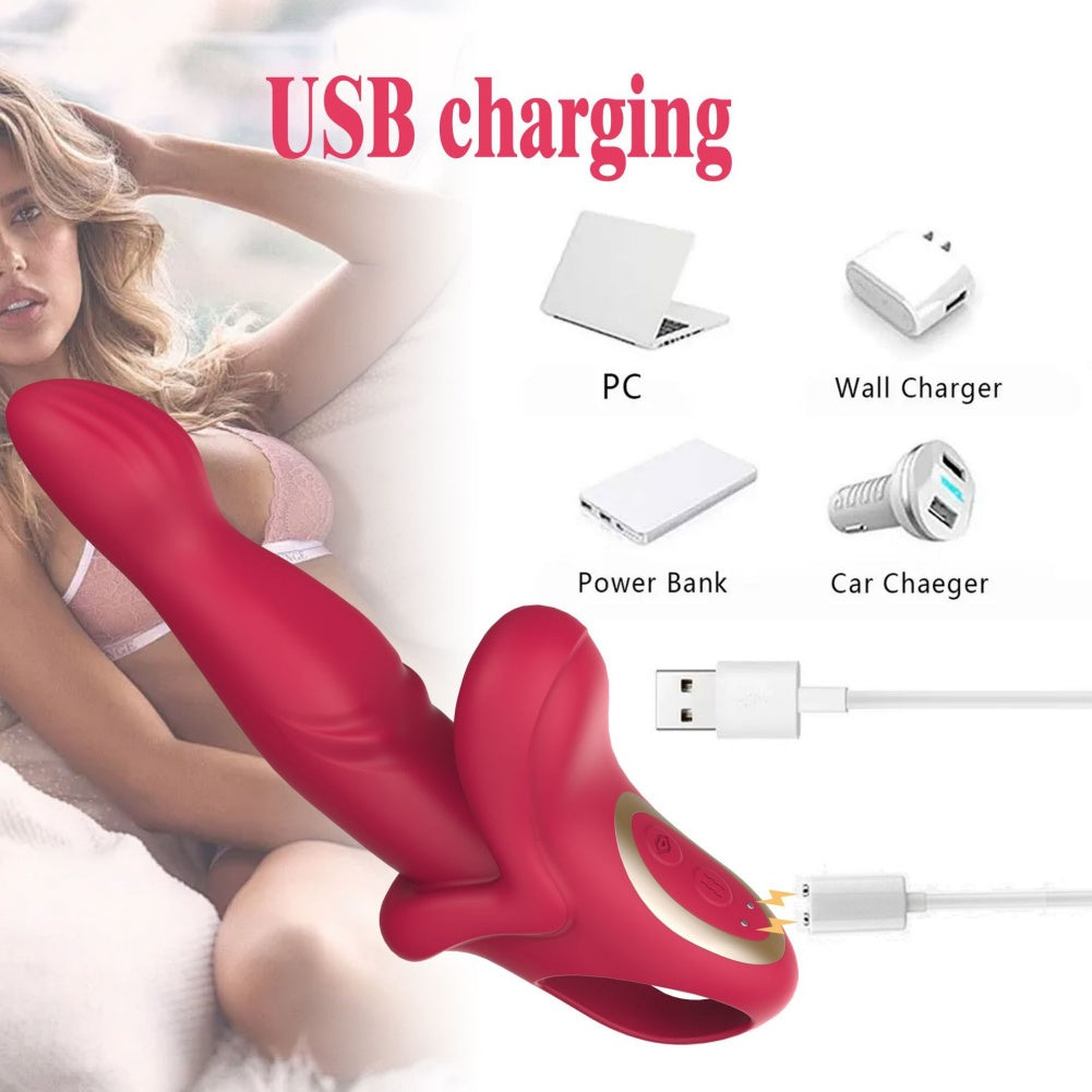 Lip-Shaped G-Spot Vibrator Dildo - Handheld Key to Powerful Vaginal Orgasms Sex Toys for Women