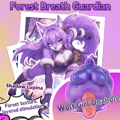 Shadow Lupina Wolf Girl Pocket Pussy – Dual-Channel Dog Dildo Fantasy Mini Sex Doll
