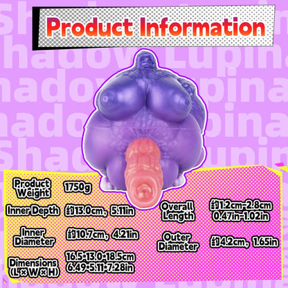Shadow Lupina Wolf Girl Pocket Pussy – Dual-Channel Dog Dildo Fantasy Mini Sex Doll
