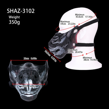 Skull Fantasy Strap-On BDSM Masks - Adjustable Silicone Sex Toys