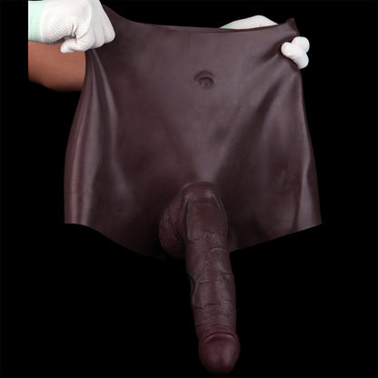 High-Waisted StrapOn Sheath Underwear for Men - Fitting Penis Enlargement Silicone Sex Toy