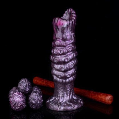 Ovipositor Dildo – Tentakel-Monster aus Platin-Silikon | Eierlege-Fantasie | Saugnapf | Domlust