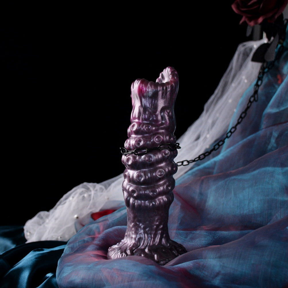 Ovipositor Dildo – Tentakel-Monster aus Platin-Silikon | Eierlege-Fantasie | Saugnapf | Domlust