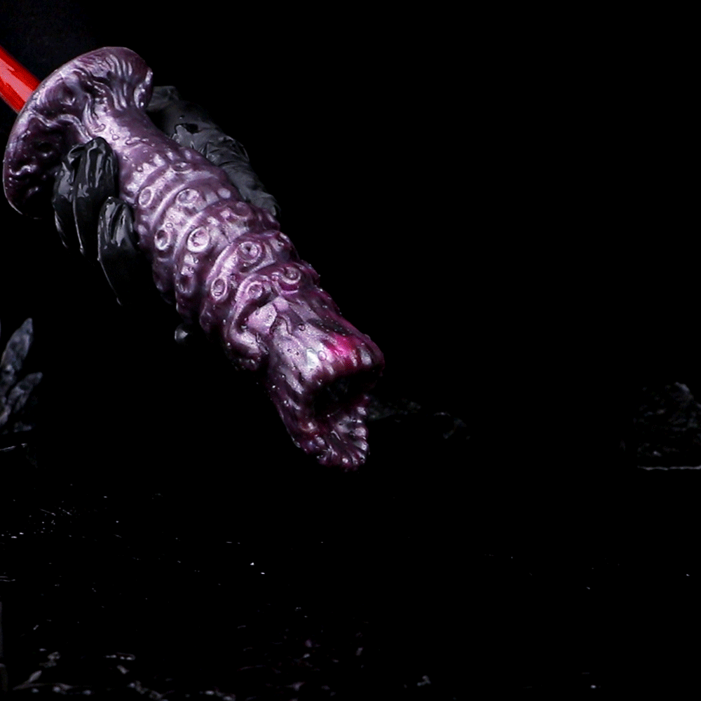 Ovipositor Dildo – Tentakel-Monster aus Platin-Silikon | Eierlege-Fantasie | Saugnapf | Domlust