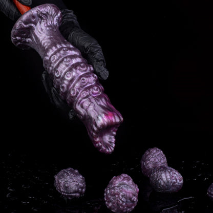 Ovipositor Dildo – Tentakel-Monster aus Platin-Silikon | Eierlege-Fantasie | Saugnapf | Domlust