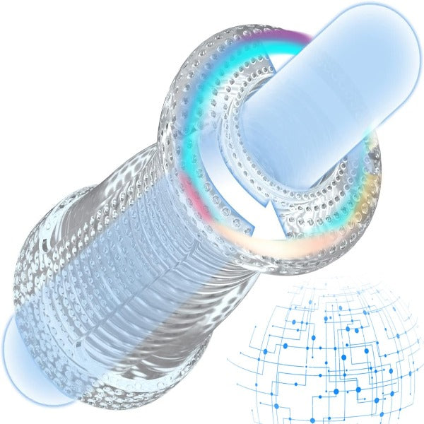 Jelly Silicone Pocket Pussy Masturbation Cup - Penis Sleeve Massage Male Masturbator