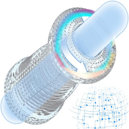 Jelly Silicone Pocket Pussy Masturbation Cup - Penis Sleeve Massage Male Masturbator