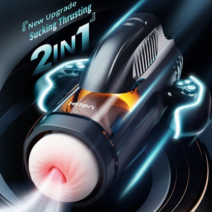 Male Masturbator - Thrusting, Electric Waterproof BJ Simulator Machine Domlust Male Masturbator - Thrusting, Electric Waterproof BJ Simulator Machine Domlust