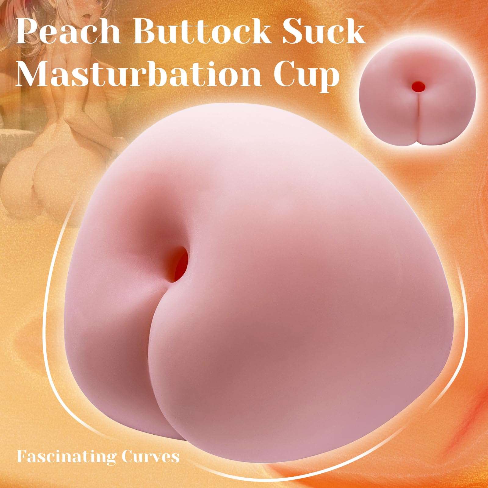 Pocket Masturbator Cup - Male Sex Toys Lifelike Peach-Shape Dolls - Domlust