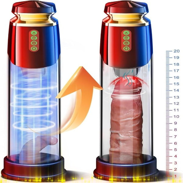 Masturbateur masculin automatique de pompe à pénis de vide - entraîneur puissant d'agrandissement de pénis de succion