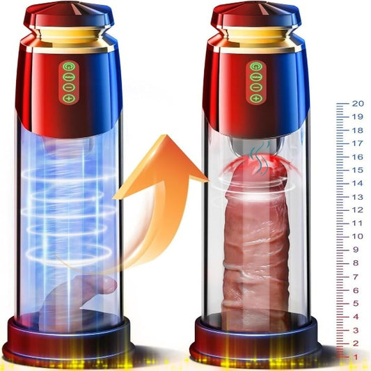 Masturbateur masculin automatique de pompe à pénis de vide - entraîneur puissant d'agrandissement de pénis de succion