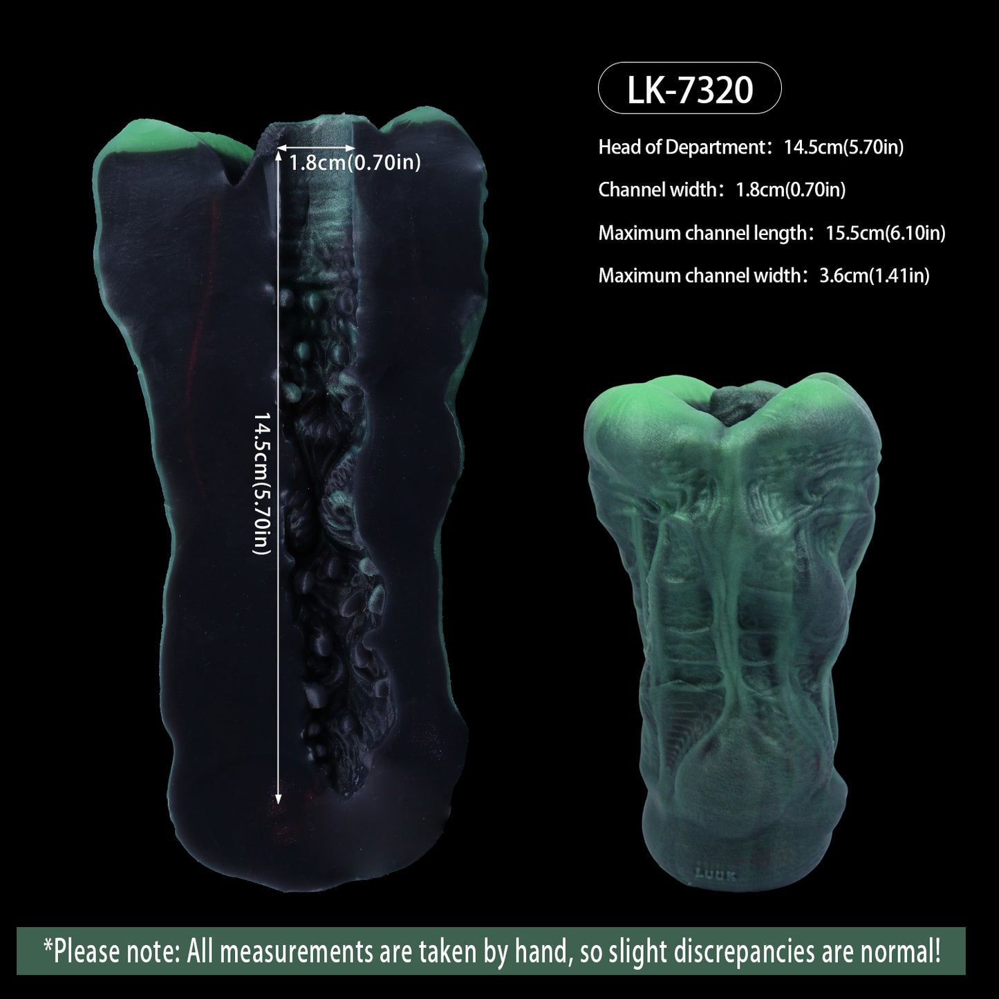 Alien Pocket Pussy – Green Tentacle Mouth Made of Platinum Silicone
