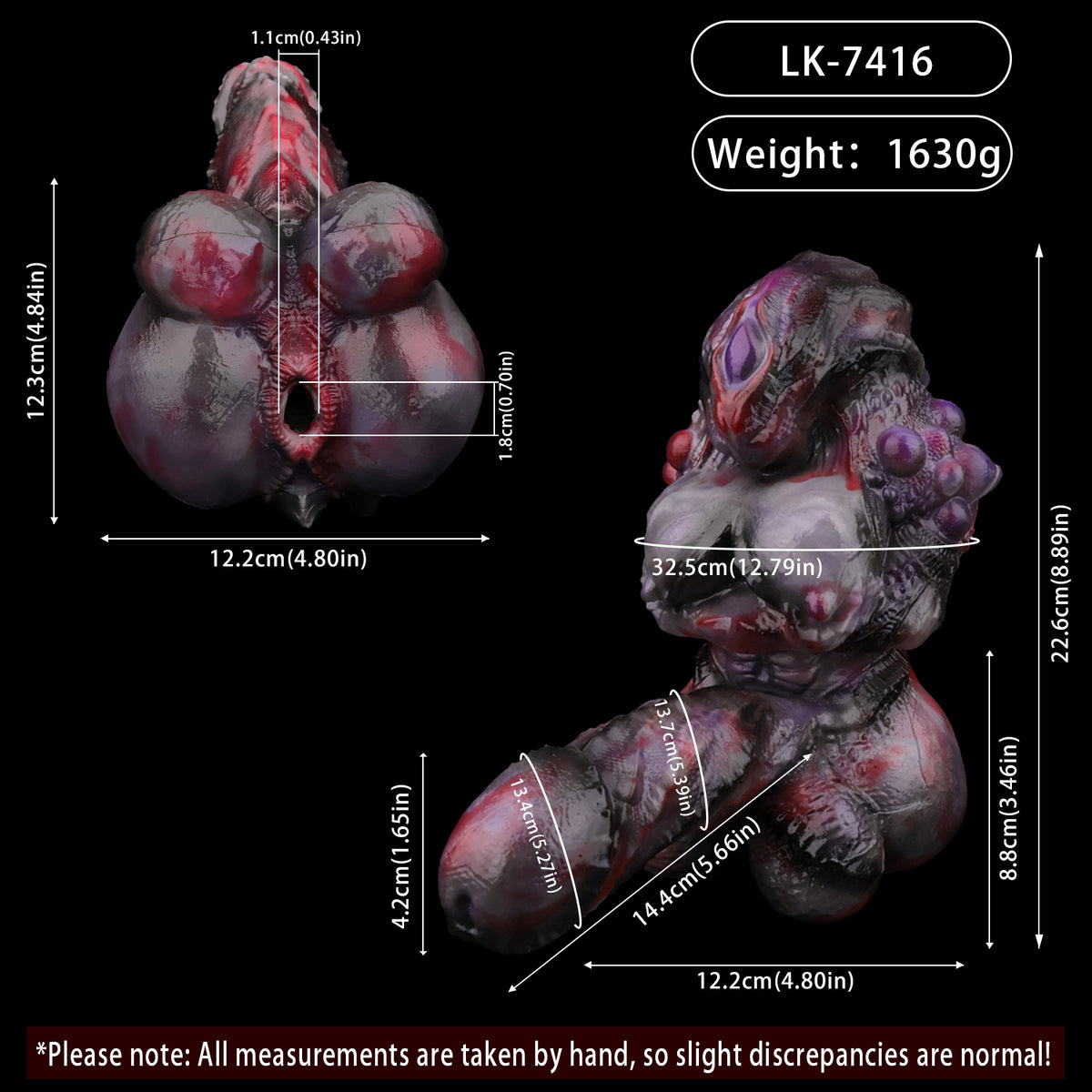 Void Swarm Alien Pussy & Anal Dildo – Deep Purple Dark Fantasy Tentacle Toy for Couples & Solo Play