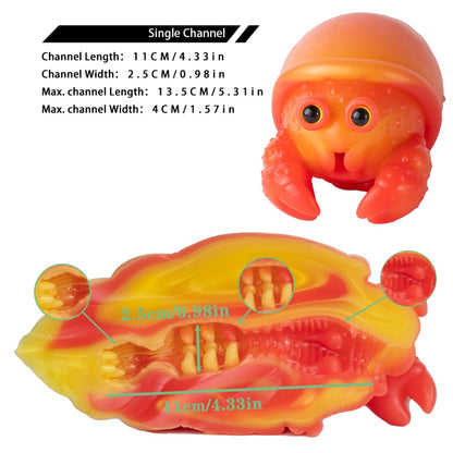 Realistic Hermit Crab Silicone Pocket Pussy-Discrete Fantasy Sex Doll for Mind-Blowing Blowjobs
