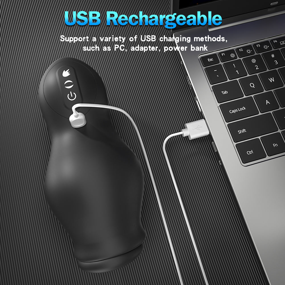 Handheld Blowjob Male Masturbator - Vacuum Sucking Penis Masturbation Vibrator Sex Toys for Men