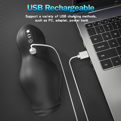 Handheld Blowjob Male Masturbator - Vacuum Sucking Penis Masturbation Vibrator Sex Toys for Men