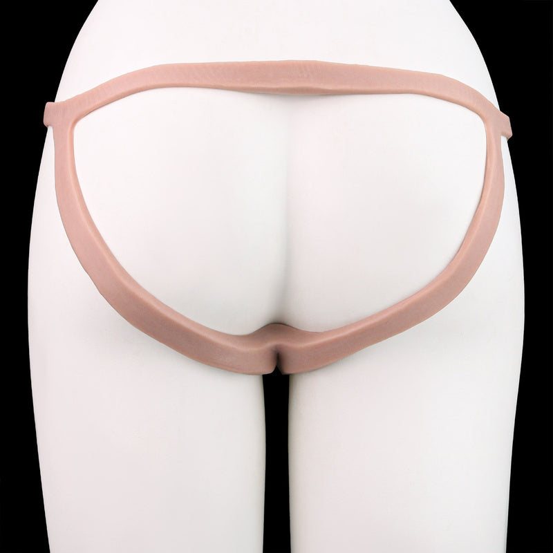 Ultra-Realistic Liquid Silicone Pussy Panties with Catheter – Discrete Peeable Crossdresser Gaff Thong