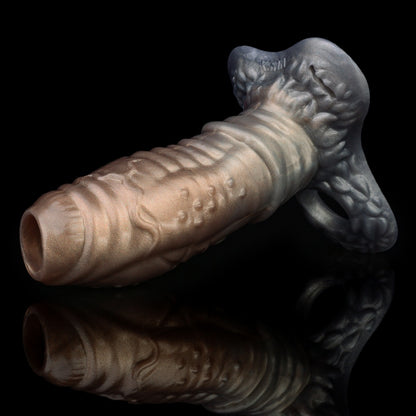 Fantasy Beast Silicone Cock Sleeve – Lengthening & Locking Sex Toys for Men