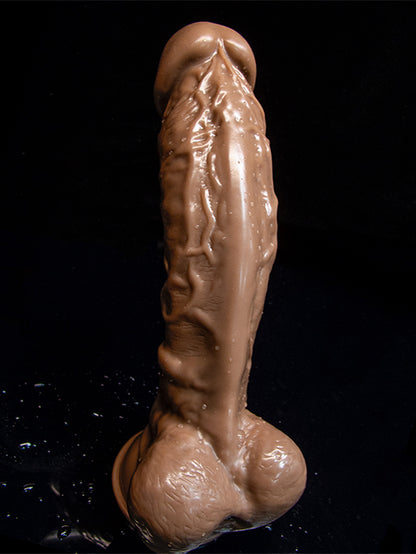 Realistic Ebony Anal Dildo Butt Plug - Lifelike Penis Suction Cup Sex Toys for Women