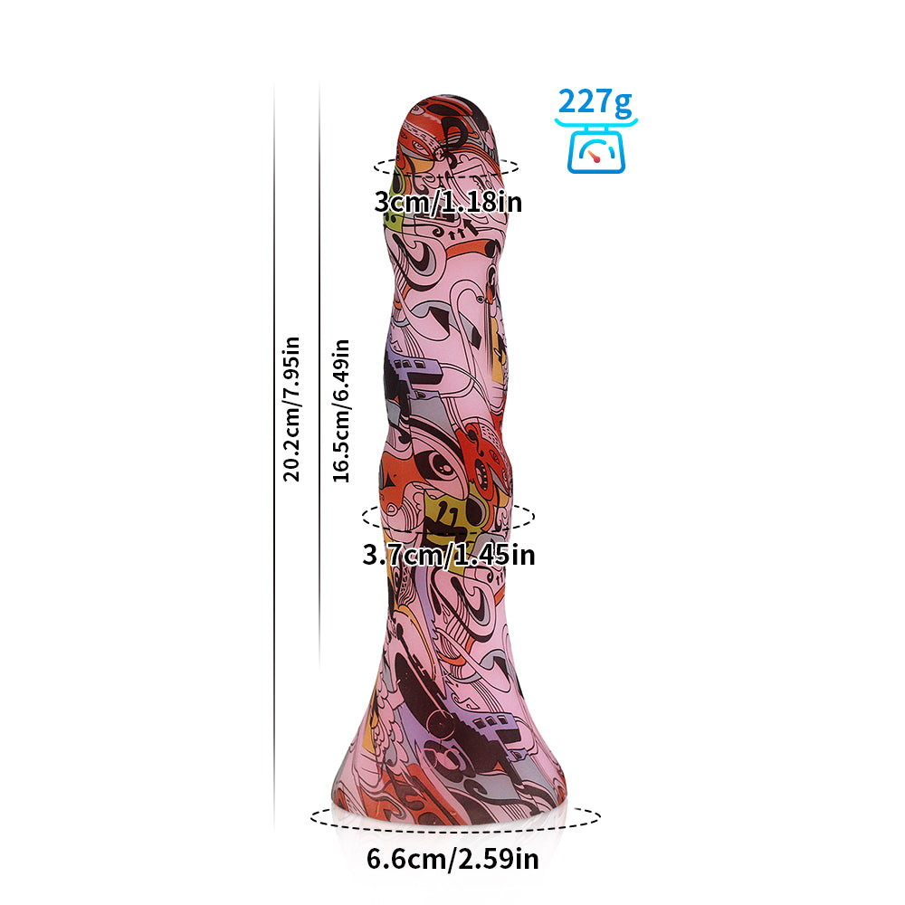 Bunter langer Analdildo Butt Plug - Camo Fantasy Dildos Butt Plug Prostatamassagegerät