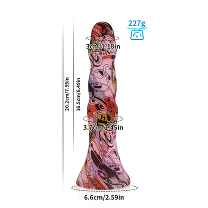 Bunter langer Analdildo Butt Plug - Camo Fantasy Dildos Butt Plug Prostatamassagegerät