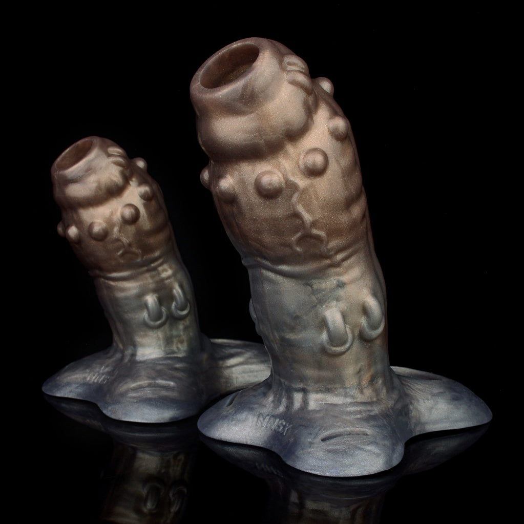 Kit premium de manchon pénien portable et harnais en cuir – Extenseur pénien réaliste en silicone pour augmenter la circonférence, la longueur et l'endurance