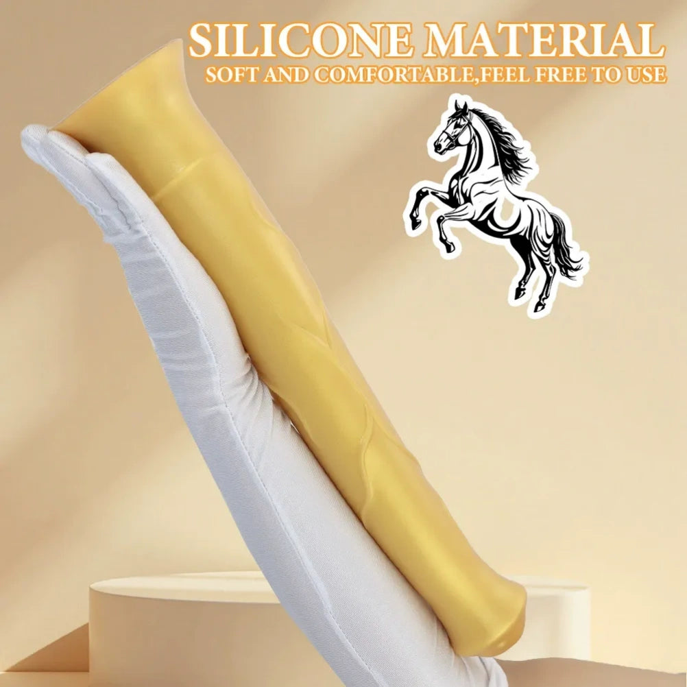 Fantasy Extra Long Realistic Horse Dildo – Deep Vaginal Exploration Climax Toy for Women